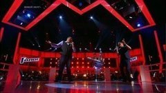 Сергей Михайлин и Григорий Лавыш. «На заре». Голос-3. Поединки. Фрагмент выпуска от 24.10.2014