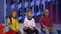 «У них настоящая банда, команда-огонек». Алика Карпенко, Добрыня Кириенко и Дарья Филимонова перед Поединками. Голос.Дети-6. Фрагмент выпуска от 29.03.2019