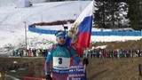 Российский биатлонист Антон Шипулин завоевал золото в гонке преследования на завершающем этапе Кубка мира в Норвегии