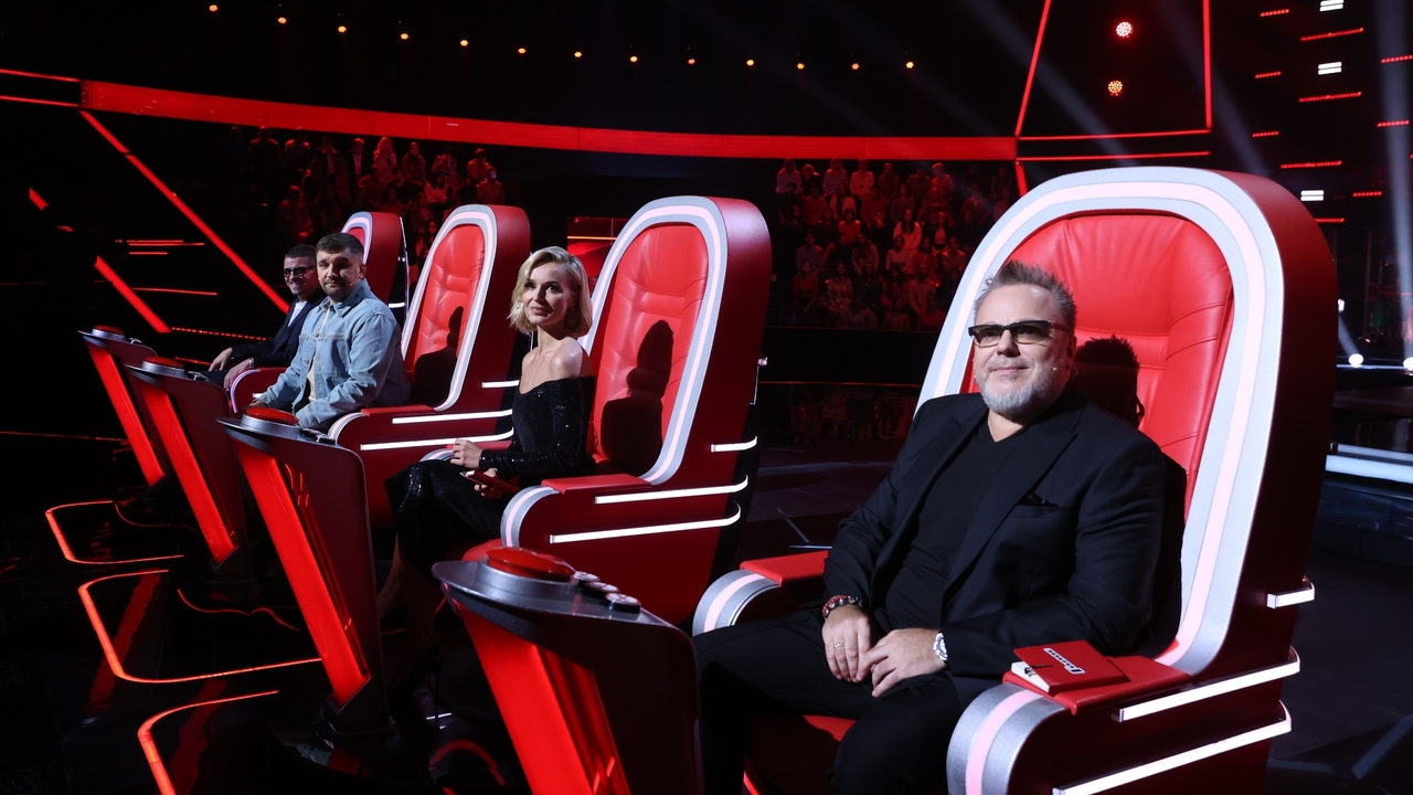 <p>Наставники шоу «Голос 11»: Владимир Пересняков, Полина Гагарина, Баста и Антон Беляев</p>