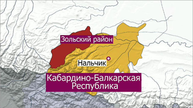 Кабардино балкарская республика карта