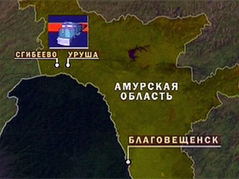 Амурская область уруша карта