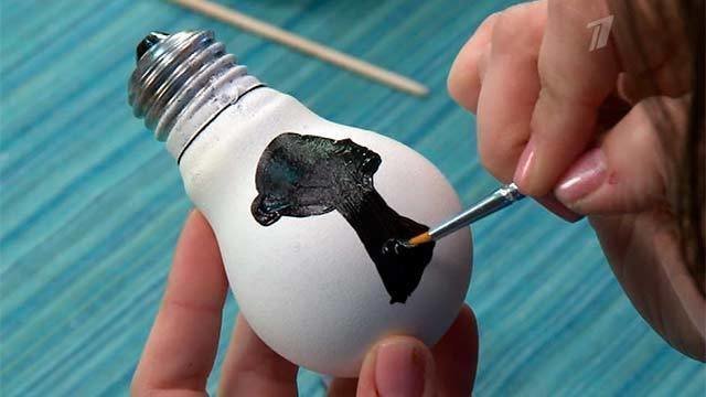 Елочные игрушки из лампочек. Фазенда. Фрагмент выпуска от 21.12.2014