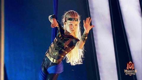 Анфиса Курабцева — номер на воздушных полотнах. Минута славы. Фрагмент выпуска от 29.04.2017