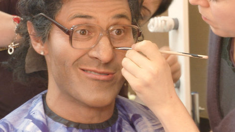 «Главное, чтобы нос не отвалился!»: участники шоу готовятся к эфиру. Точь-в-точь. За кадром