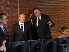 Экскурсия Владимира Путина по новостной студии Первого канала