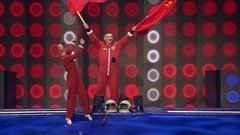 Константин Цзю и Александра Демьянец — «Космонавты». Прыжки на батуте. Без страховки. Фрагмент выпуска от 20.03.2016