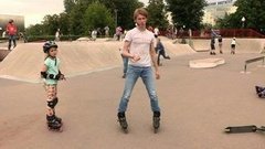 Учимся прыгать на роликах. Доброе утро. Фрагмент выпуска от 27.06.2016