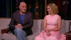 Актеры Александр Балуев и Мария Порошина. Вечерний Ургант. Фрагмент выпуска от 05.06.2014