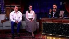 Елизавета Нилова, Вячеслав Крикунов и Полина Гагарина. Вечерний Ургант. 424 выпуск от 19.02.2015