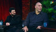 Актер, шоумен Михаил Галустян и боксер, депутат Госдумы РФ Николай Валуев. Вечерний Ургант. Фрагмент выпуска от 07.02.2014