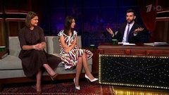 Динара Сафина и Анастасия Мыскина. Вечерний Ургант. 490 выпуск от 10.06.2015