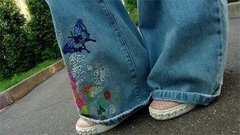 Декорируем джинсы. Доброе утро. Фрагмент выпуска от 20.08.2015