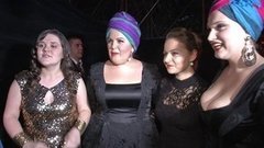 Дина Гарипова и трио «Контраст». Интервью после выступления в Финале. Голос-1