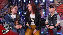 «Рады, что Алика Карпенко прошла дальше! Будем болеть за нее». Дарья Филимонова и Добрыня Кириенко. Интервью после Поединка. Голос.Дети-6