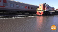 Поезд против паводка. Доброе утро. Фрагмент выпуска от 09.04.2019