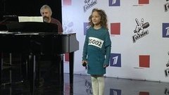 «Я выбрала Диму Билана, потому что он красивее!» Ника Терентьева. Интервью после Слепого прослушивания. Голос.Дети-1