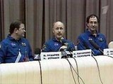 Участники 6-ой экспедиции на МКС дали пресс-конференцию в Звездном городке
