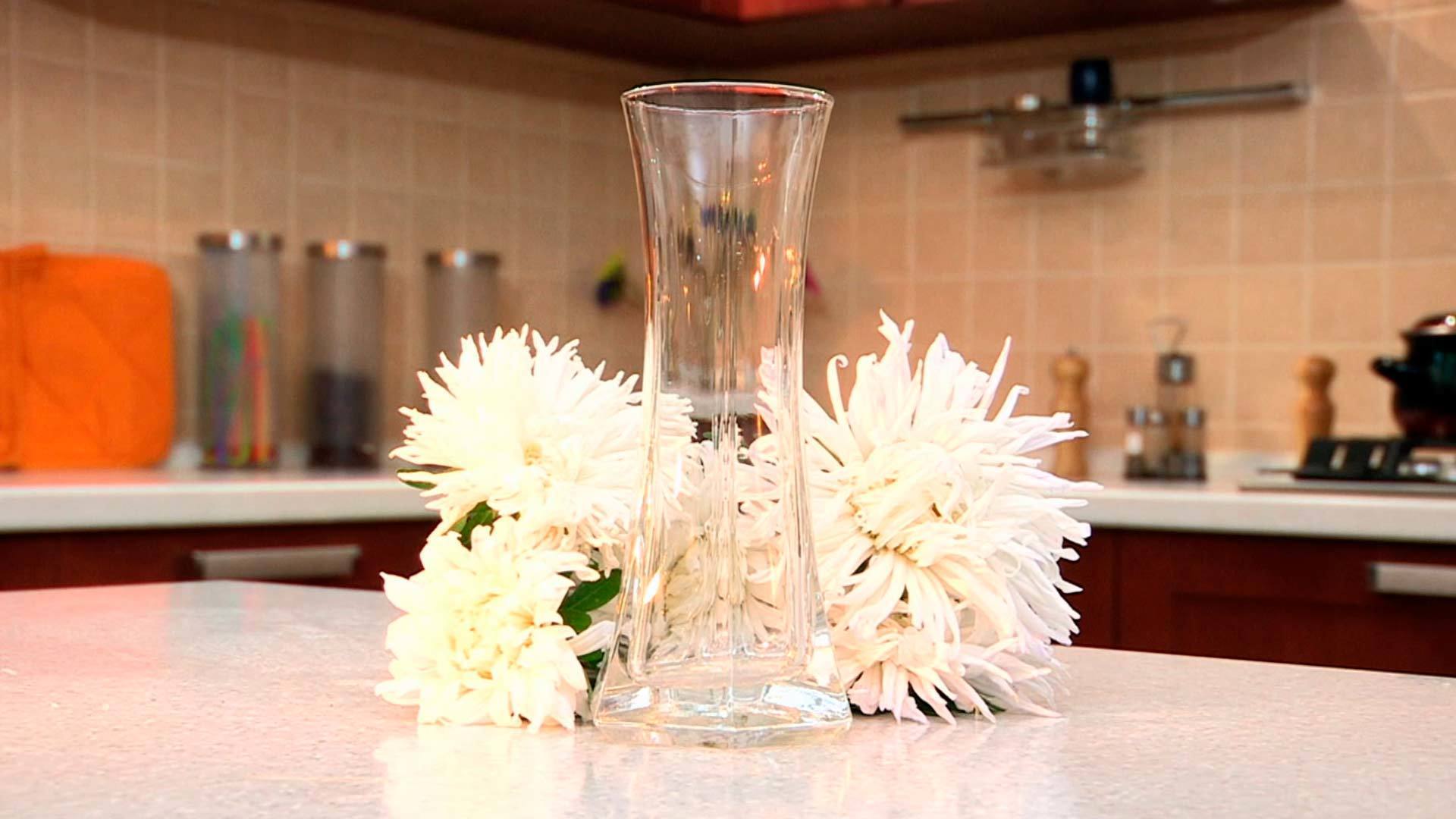 Отмыть вазу от налета