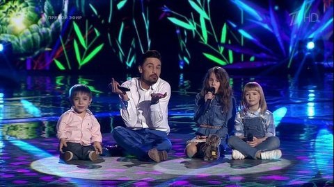 Ярослава Дегтярева, Мария Панюкова, Данил Плужников и Дима Билан. «Я тебя помню». Голос.Дети-3. Финал. Фрагмент выпуска от 29.04.2016