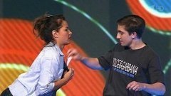 Любовь Зайцева и Павел Куркин — «Семья». Прыжки на батуте. Без страховки. Фрагмент выпуска от 20.03.2016