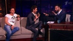 Павел Деревянко и Лиор Сушард. Вечерний Ургант. 291 выпуск от 21.03.2014