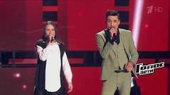 Дима Билан исполнил мечту участницы проекта и спел с ней песню «Не молчи». Голос.Дети-4. Слепое прослушивание. Фрагмент выпуска от 17.02.2017