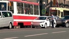 На трамвайных путях. Доброе утро. Фрагмент выпуска от 21.08.2015