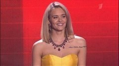 Александра Воробьева. «Chandelier». Голос-3. Слепое прослушивание. Фрагмент выпуска от 03.10.2014