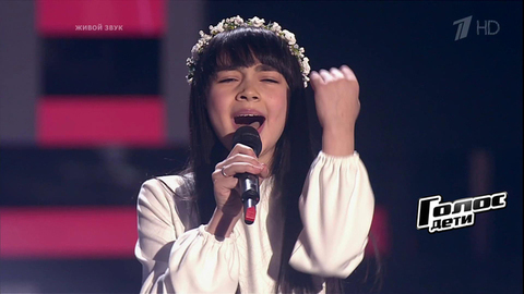 Дениза Хекилаева. «Вера». Голос.Дети-4. Слепое прослушивание. Фрагмент выпуска от 17.03.2017