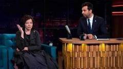 Евгения Добровольская и Михаил Куснирович. Вечерний Ургант. 692 выпуск от 04.10.2016