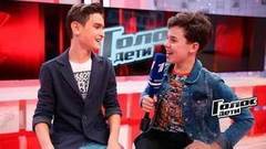 «Нюша услышала, как я пою, и поцеловала меня». Даниэль Исмайлов. Интервью после Слепого прослушивания. Голос.Дети-4