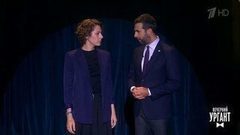 В человеке все должно быть внезапно. Ирина Горбачева и Александр Яценко. Вечерний Ургант. Фрагмент выпуска от 26.09.2017