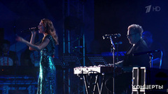 Владимир Пресняков и Наталья Подольская — «Белый снег». Юбилейный концерт Леонида Агутина и Владимира Преснякова. Международный музыкальный фестиваль «Жара». Фрагмент выпуска от 10.08.2018