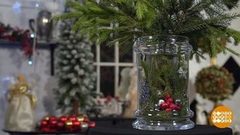 Ваза с новогодним декором. Доброе утро. Фрагмент выпуска от 07.12.2018