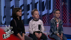 «Получился такой интернациональный коллектив». Михаил Григорян, Андрей Калашов и Жан Маким перед Поединками. Голос.Дети-6. Фрагмент выпуска от 05.04.2019