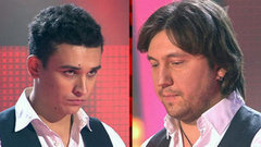 Алексей Минченко и Кирилл Астапов. «Снег». Голос-2. Поединки. Фрагмент выпуска от 08.11.2013