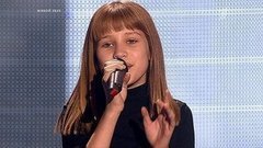 Виктория Волкова. «Smile». Голос.Дети-1. Слепое прослушивание. Фрагмент выпуска от 28.03.2014