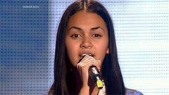 Айгуль Валиулина. «Нарисовать мечту». Голос.Дети-1. Слепое прослушивание. Фрагмент выпуска от 08.03.2014