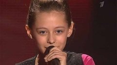 Анна Егорова. «Улыбайся». Голос.Дети-1. Слепое прослушивание. Фрагмент выпуска от 28.02.2014