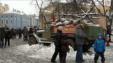 В центре Северной столицы воссоздали атмосферу Ленинграда времён блокады