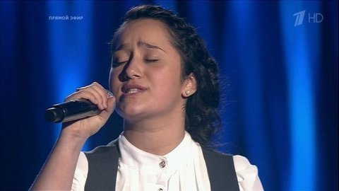 Раяна Асланбекова. «Не тревожь мне душу, скрипка». Голос.Дети-3. Финал. Фрагмент выпуска от 29.04.2016