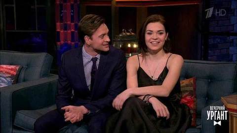 Победители шоу «Ледниковый период» Аделина Сотникова и Александр Соколовский. Вечерний Ургант. Фрагмент выпуска от 27.12.2016