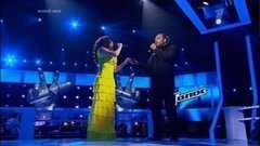 Георгий Юфа и Диана Шарапова. «Beauty And The Beast». Голос-3. Поединки. Фрагмент выпуска от 24.10.2014