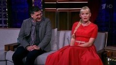 Актеры Анна Щербинина и Сергей Пускепалис. Вечерний Ургант. Фрагмент выпуска от 29.09.2014