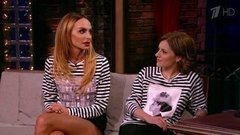 Актрисы, участницы шоу «Comedy Woman» Наталья Еприкян и Екатерина Варнава. Вечерний Ургант. Фрагмент выпуска от 30.05.2014