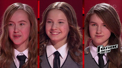 Мадина Мухамедшина, Стефания Соколова и Снежана Ширяева. «Oh Darling». Голос.Дети-4. Поединки. Фрагмент выпуска от 07.04.2017