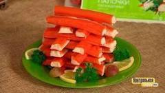 Крабовые палочки охлажденные. Победитель программы. Контрольная закупка. Фрагмент выпуска от 13.12.2017