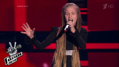 Ангелина Галецкая. «Dangerous Woman». Голос.Дети-5. Слепое прослушивание. Фрагмент выпуска от 16.03.2018