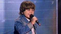 Илья Бортков. «Kiss». Голос.Дети-1. Слепое прослушивание. Фрагмент выпуска от 08.03.2014